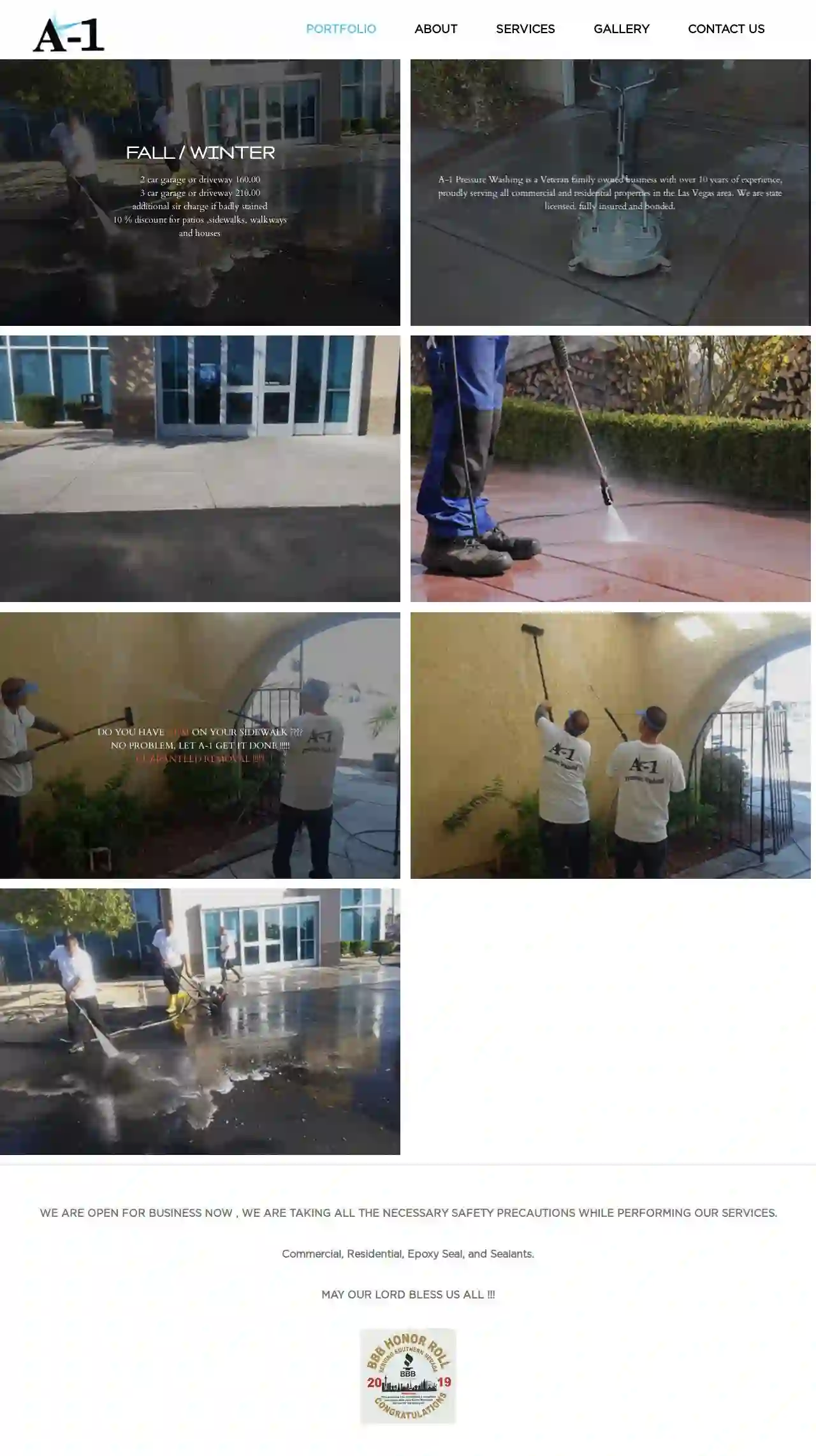 A-1 PRESSURE WASHING LLC