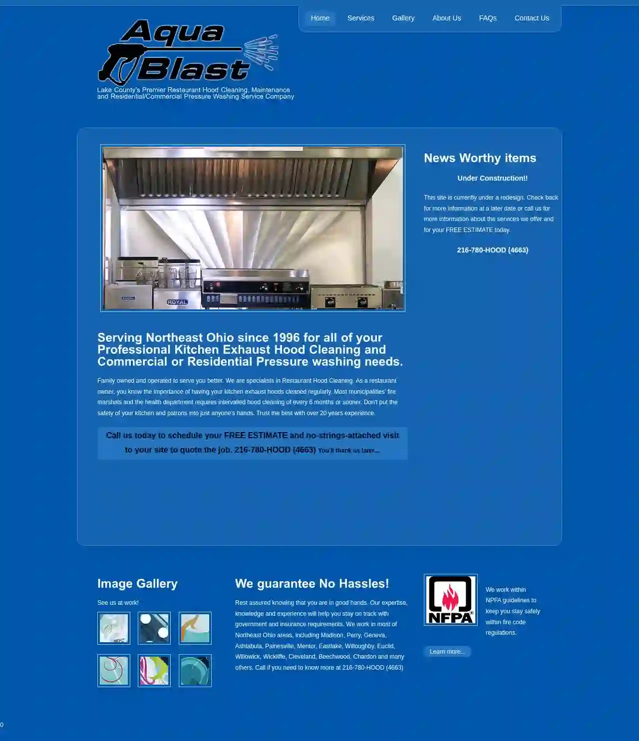 Aqua Blast Restaurant Hood Cleaning