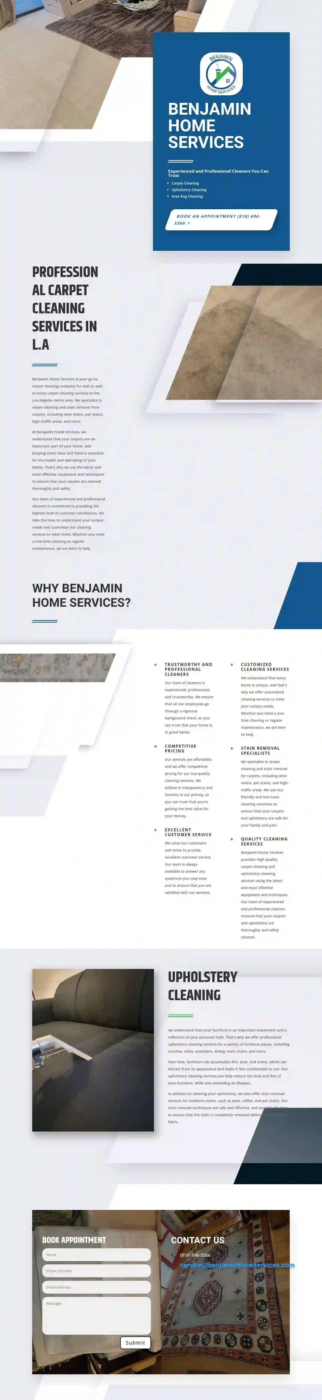 Benjamin carpet cleaner & Air duct services