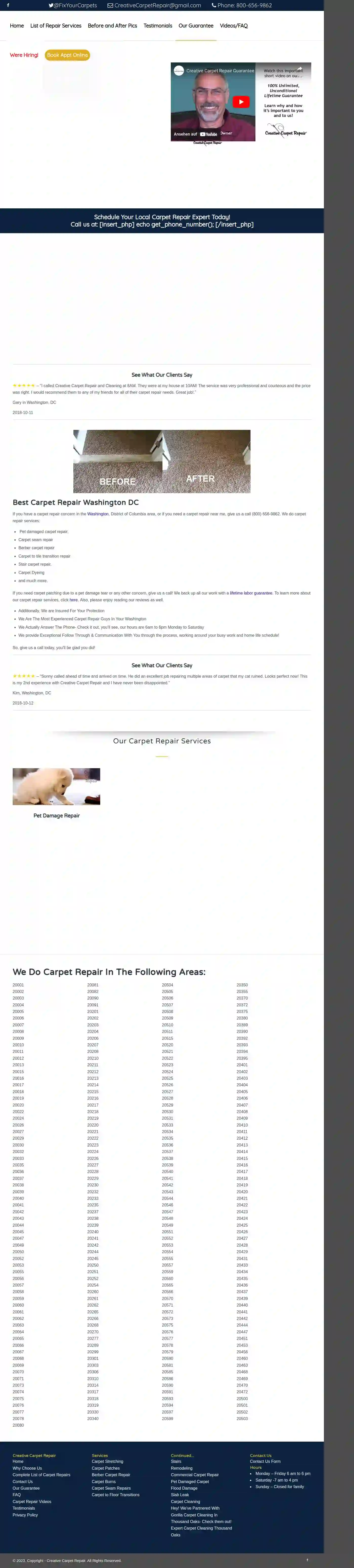 Creative Carpet Repair & Cleaning DC