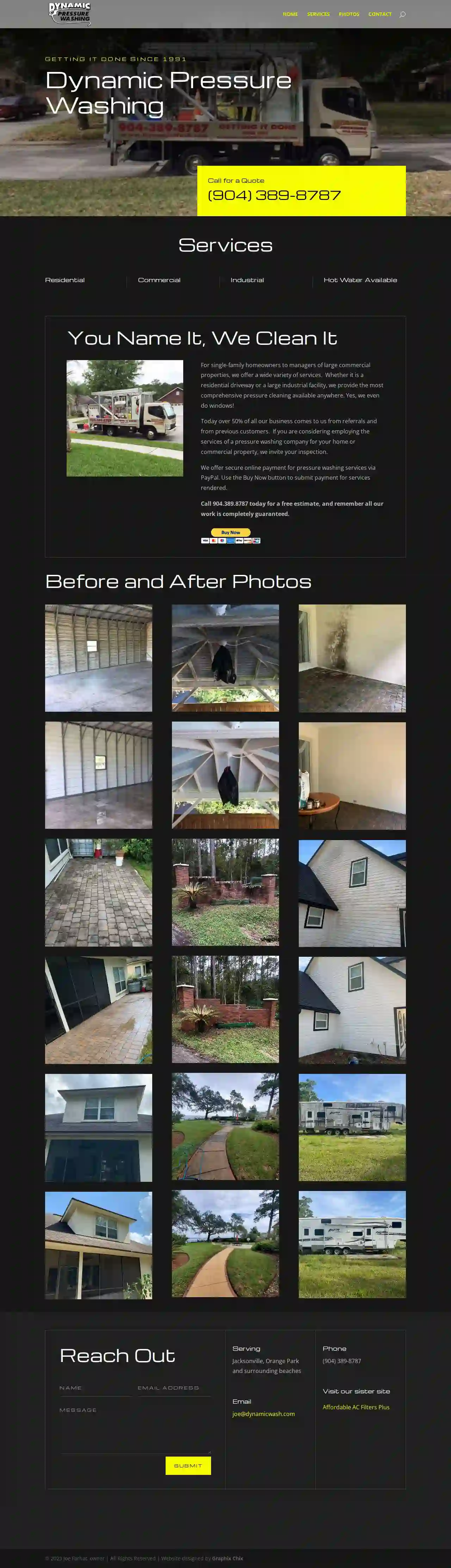 Dynamic Pressure Washing & Affordable AC Filters Plus