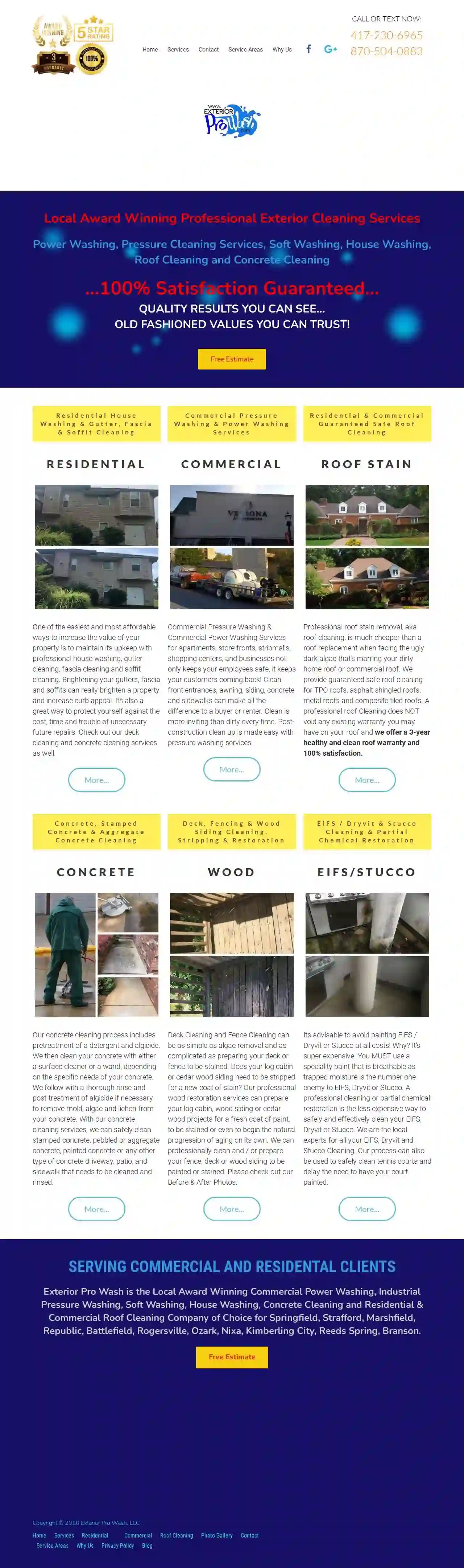 Exterior Pro Wash Roof & Siding