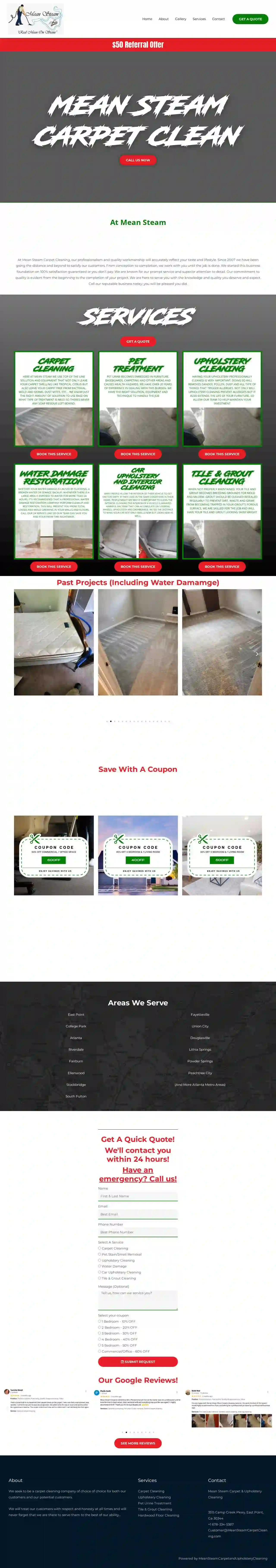 Mean Steam Carpet & Upholstery Cleaning