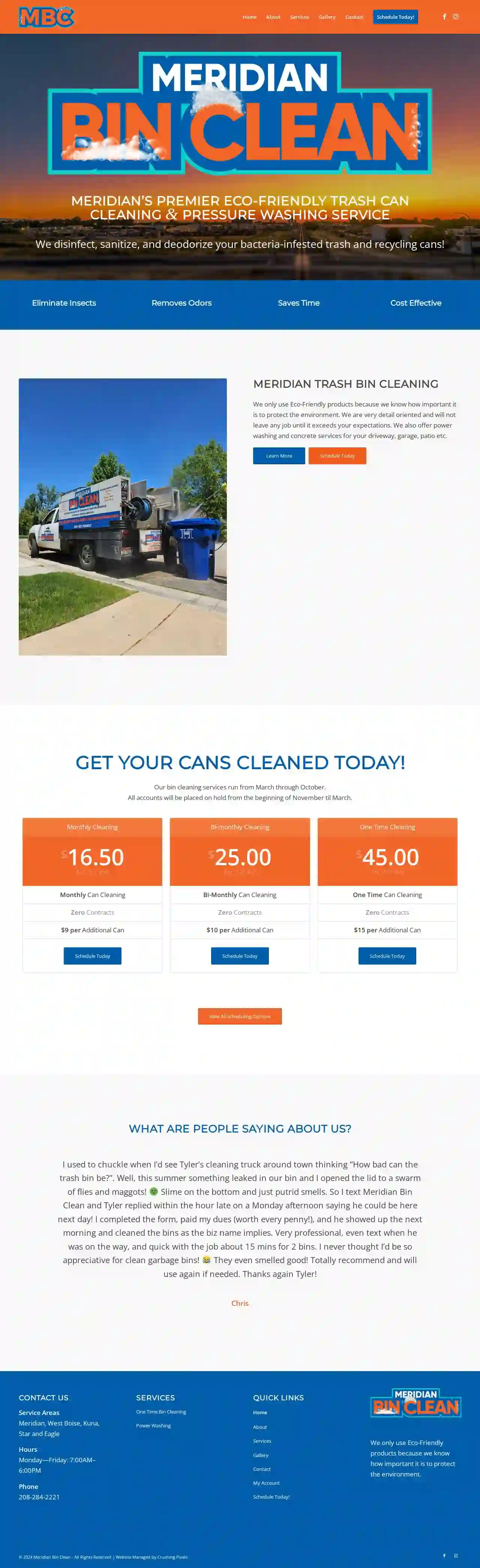 Meridian Bin Clean