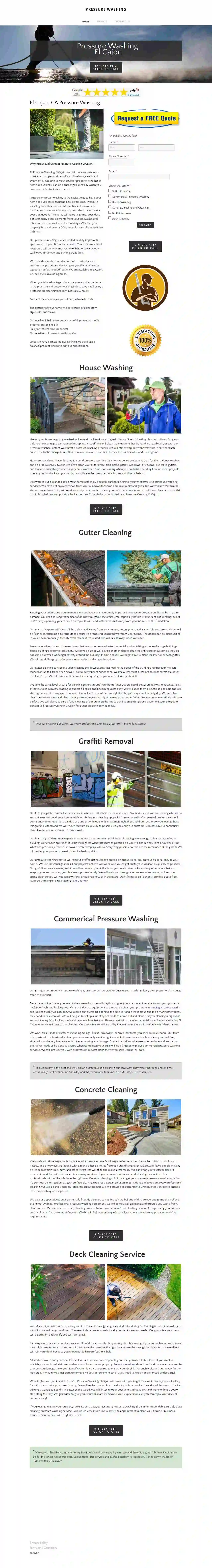 Pressure Washing El Cajon