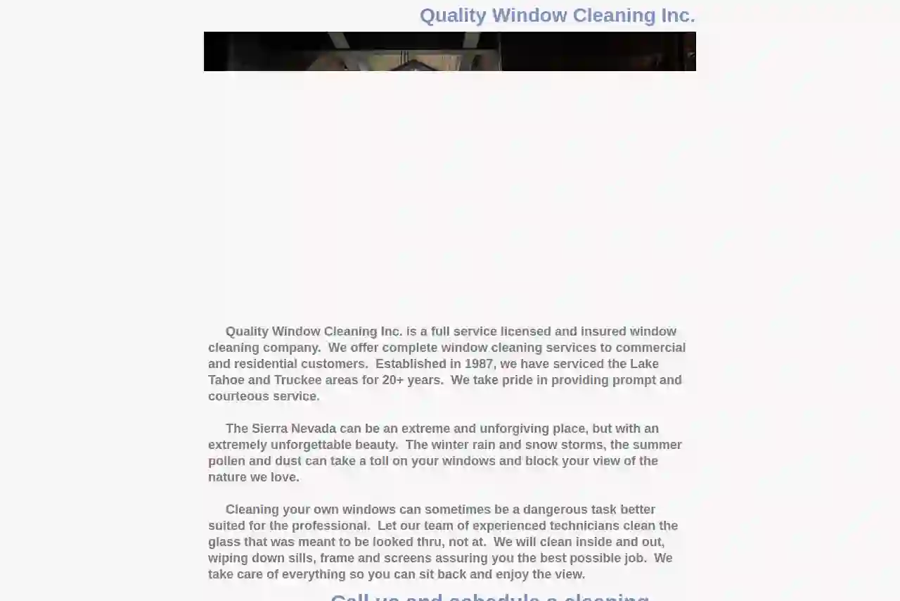 Quality Window Cleaning Inc
