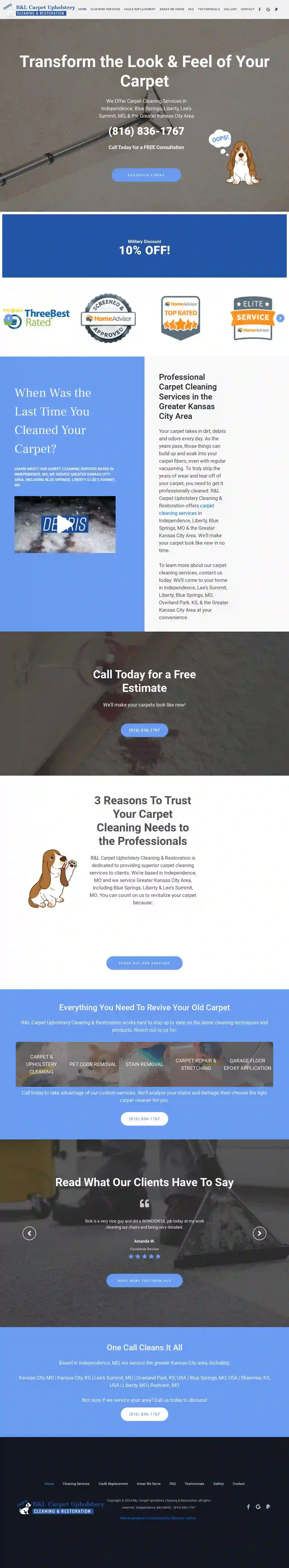 R and L Carpet Upholstery Cleaning & Restoration