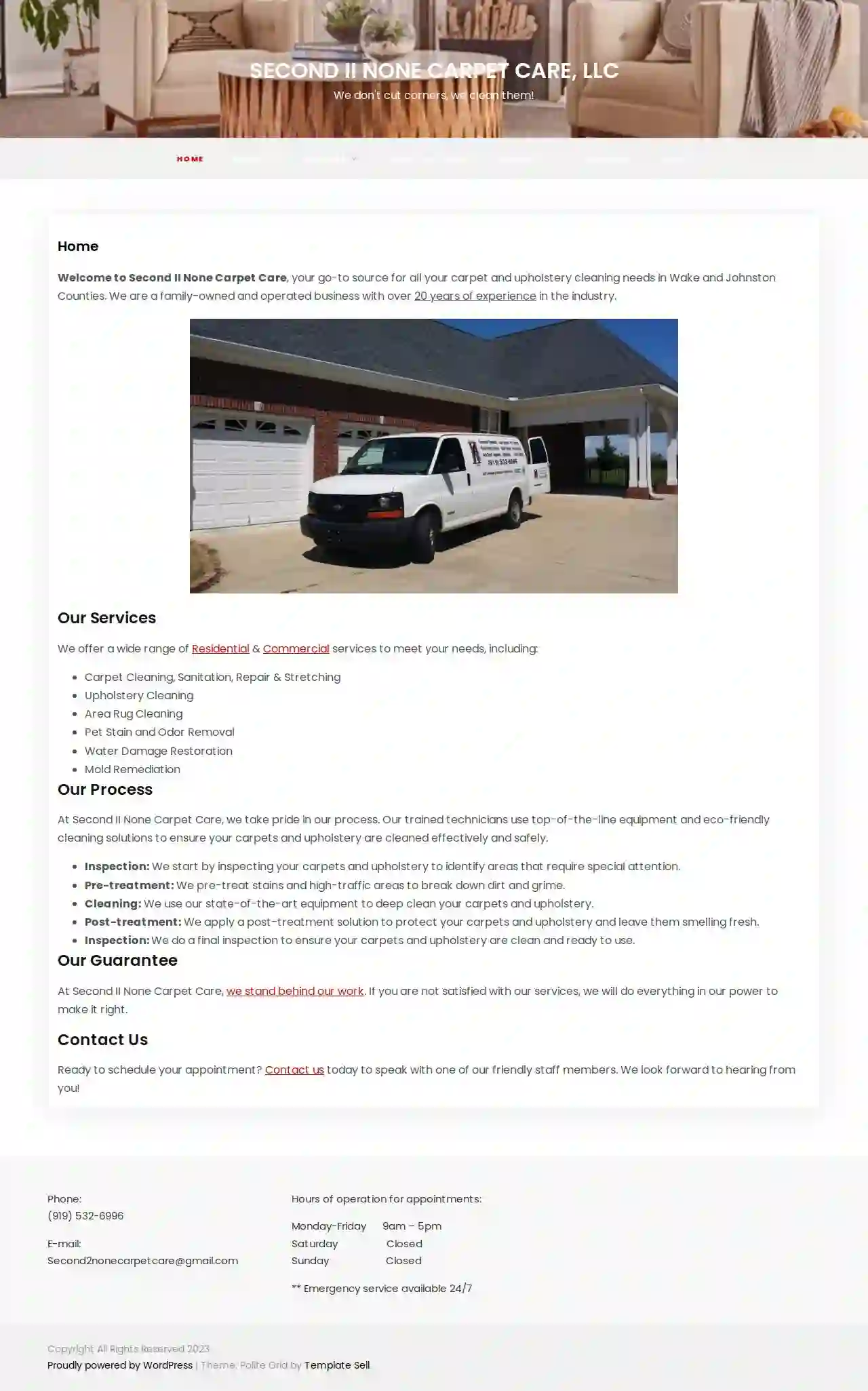 Second II None Carpet Care, LLC