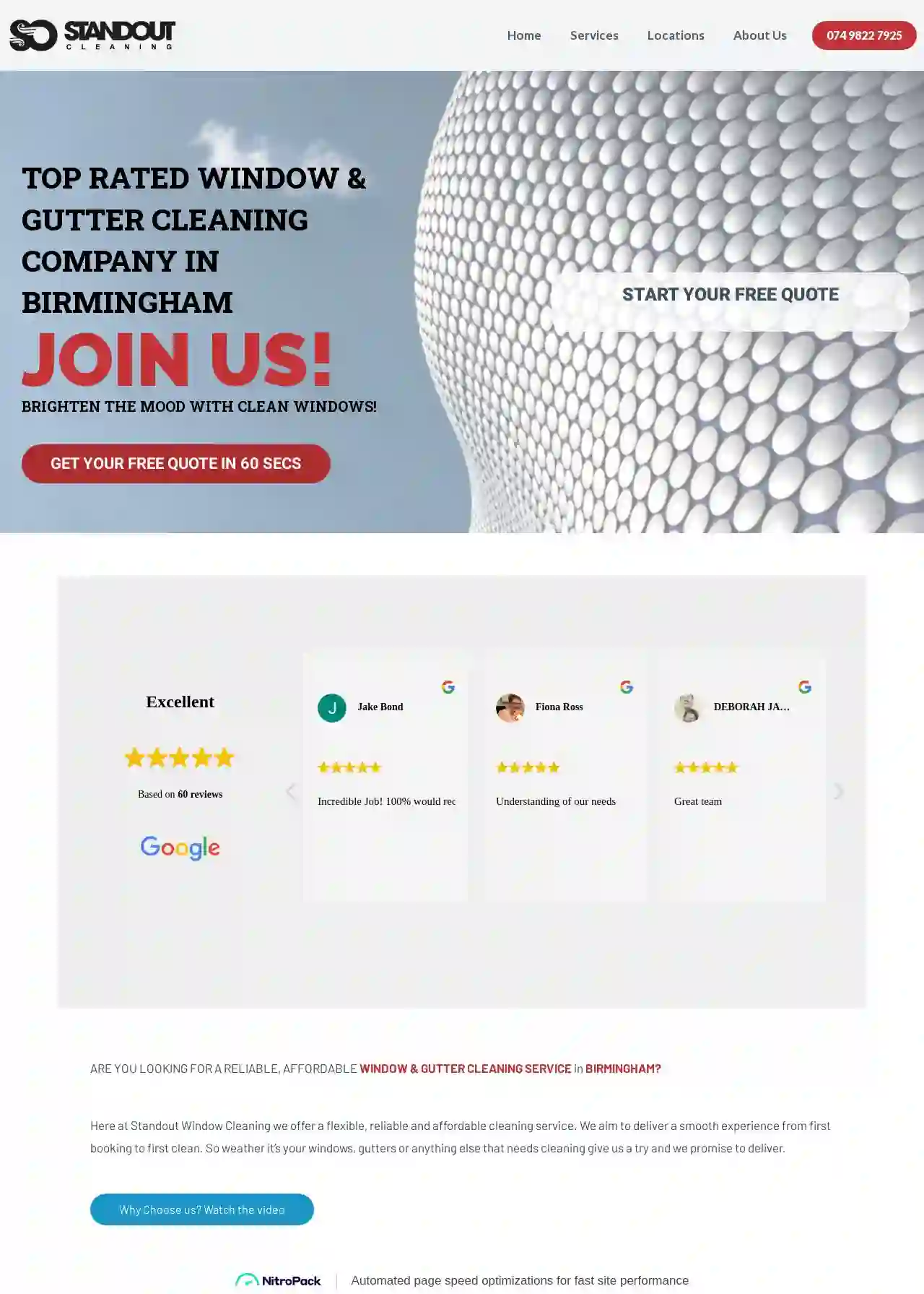 Standout Window Cleaning Birmingham