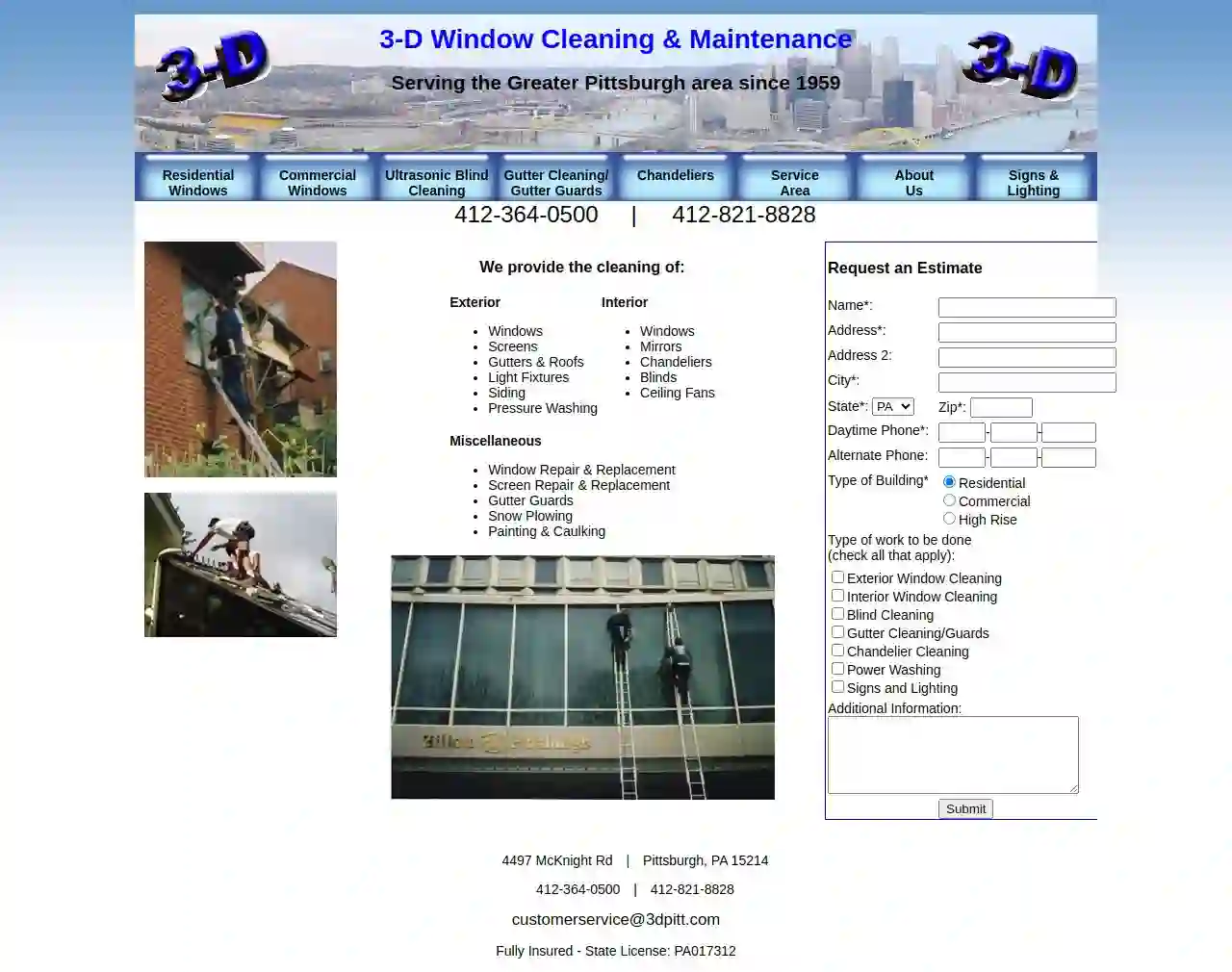 3-D Window Cleaning Co