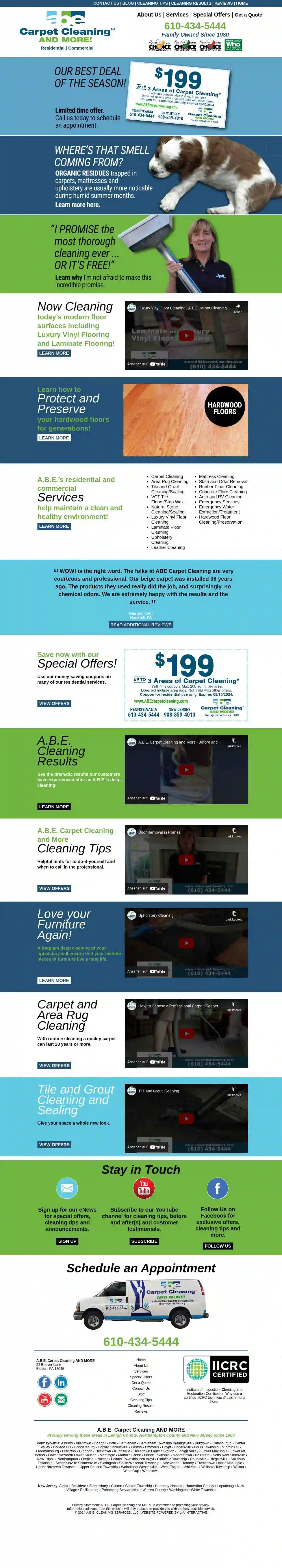 ABE Carpet Cleaning and MORE