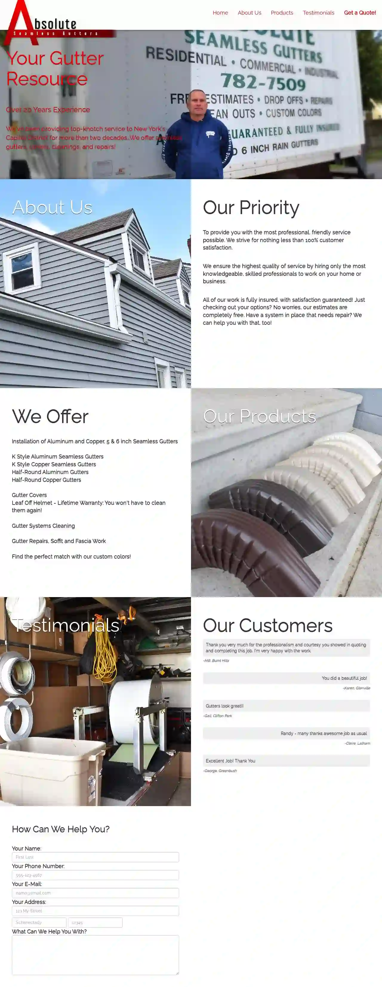 Absolute Seamless Gutters