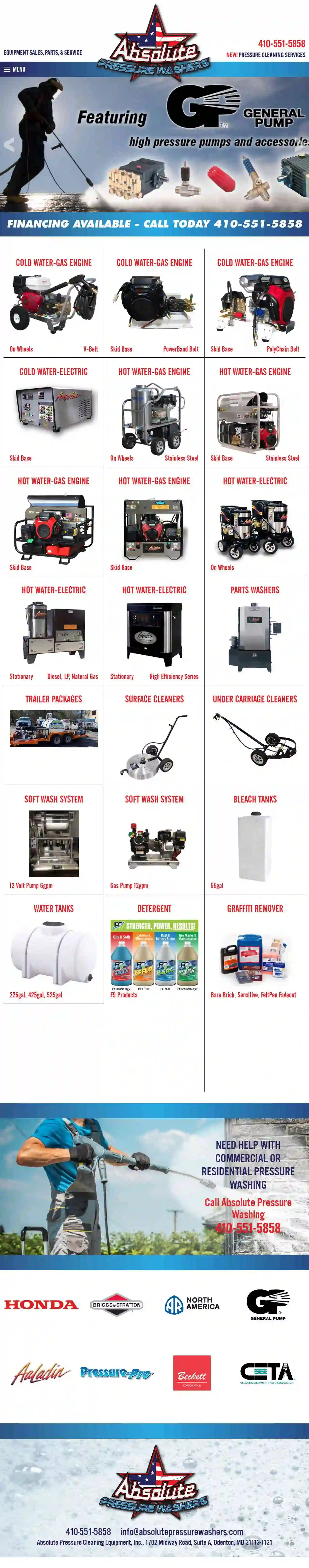 Absolute Pressure Cleaning Equipment Inc.