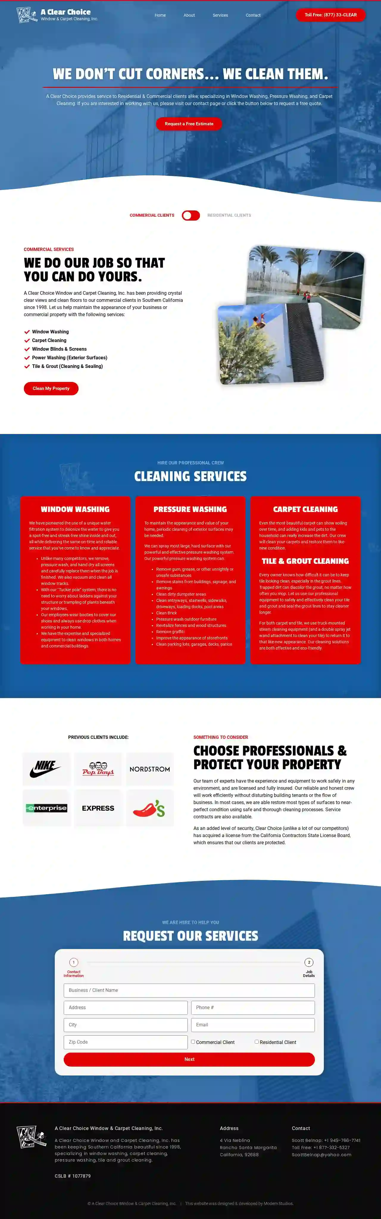 A Clear Choice Window & Carpet Cleaning