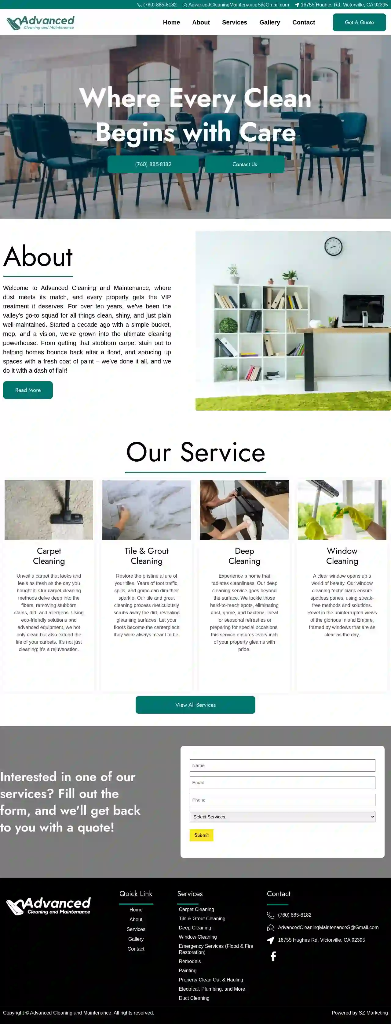 Advanced Cleaning & Maintenance Services