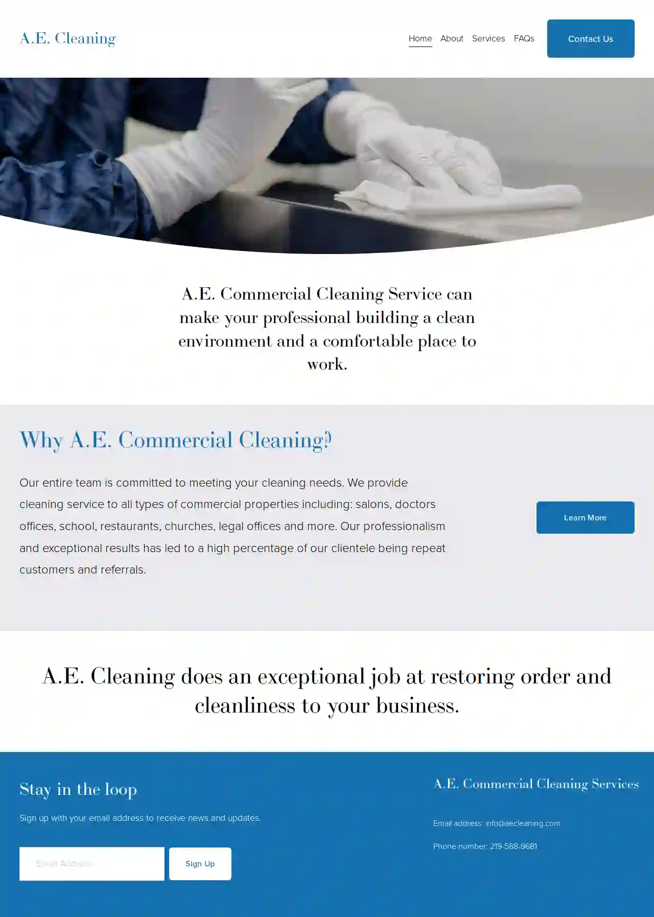 A. E. Commercial Cleaning Service LLC