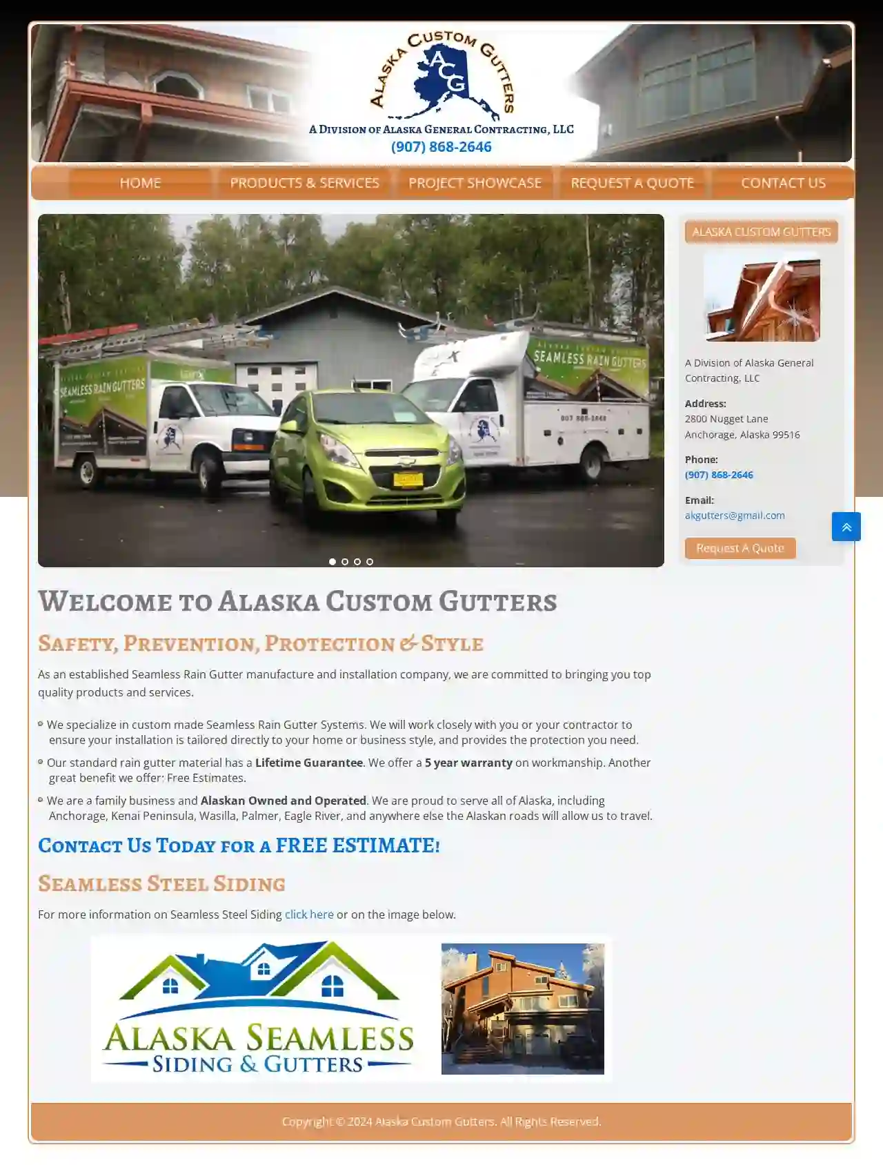 Alaska Custom Gutters