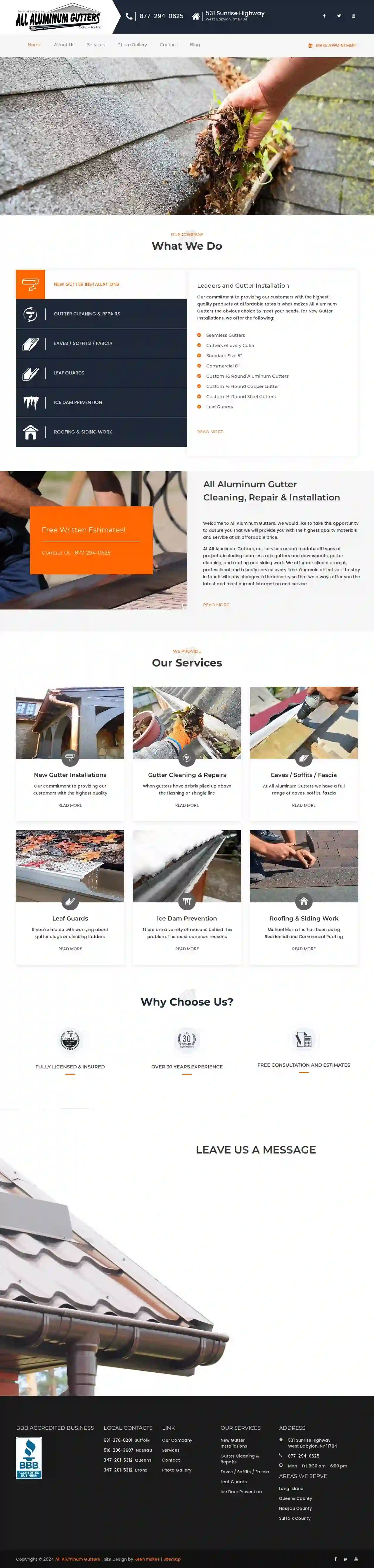 Michael Marra Inc - All Aluminum Gutters