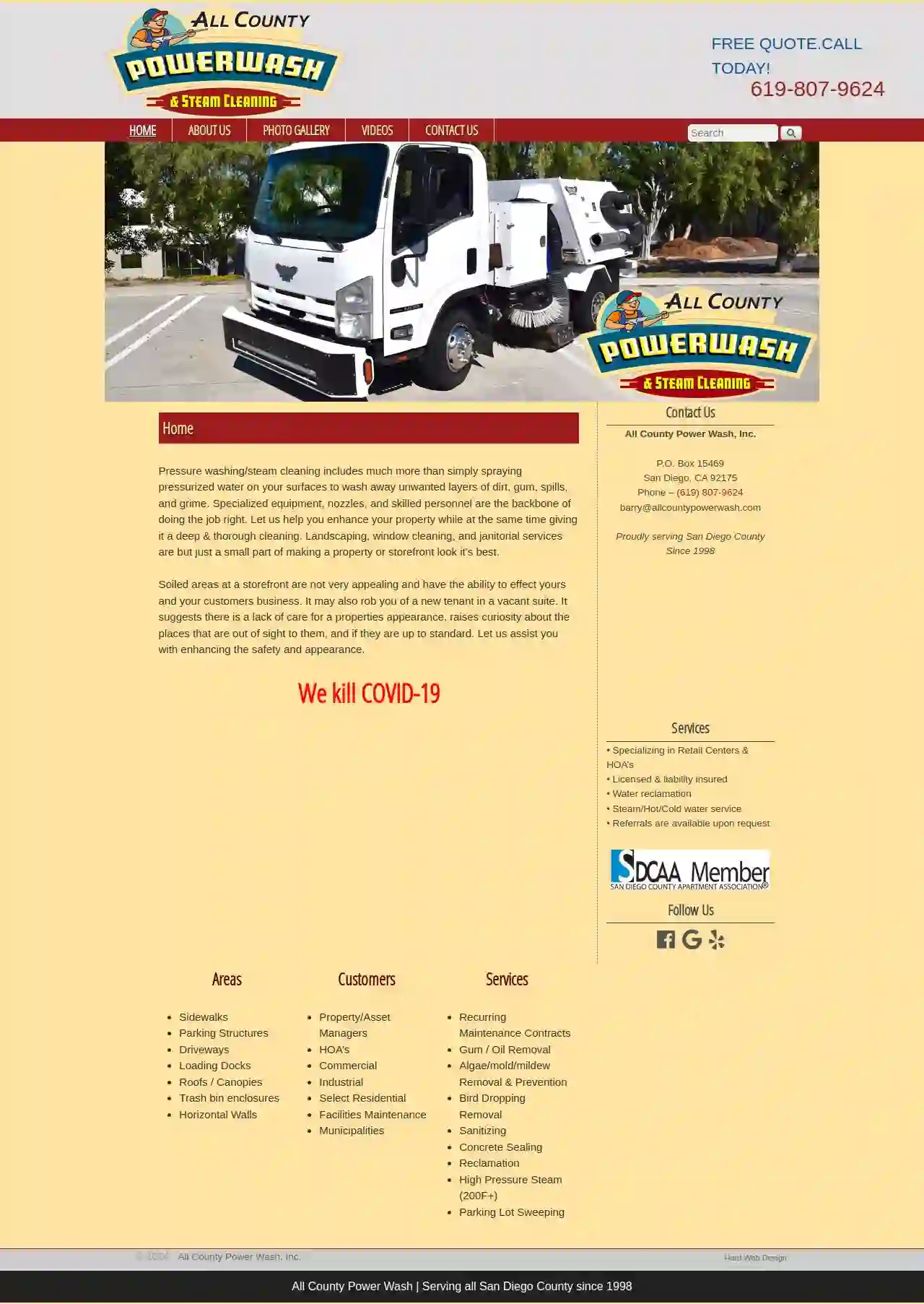 All County Power Wash & Steam Cleaning, Inc.