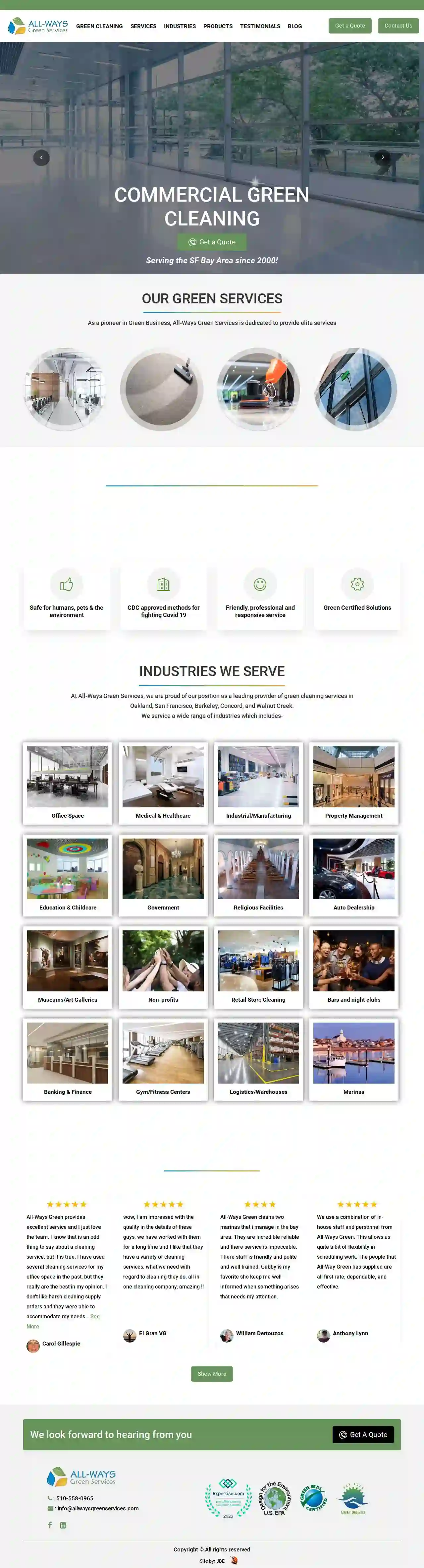 All-Ways Green Services - Commercial Cleaning Services in San Francisco