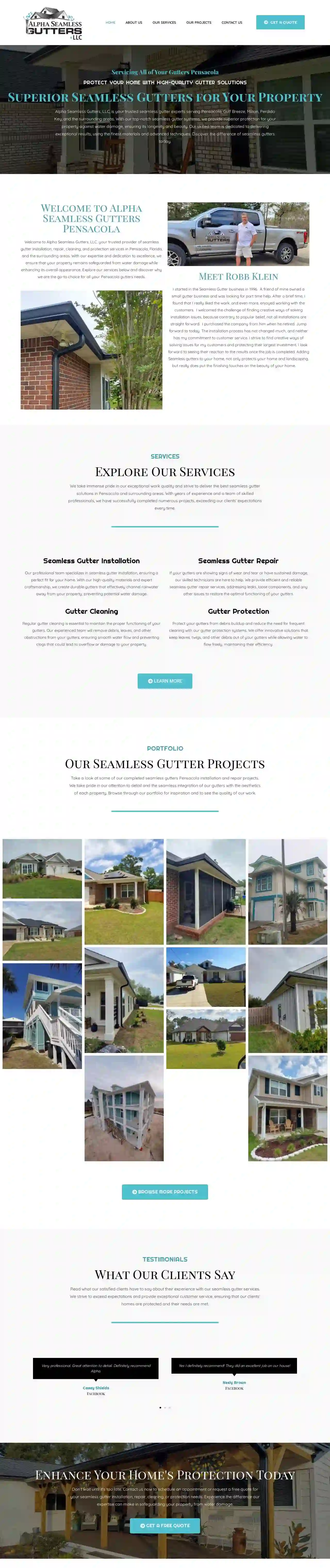 Alpha Seamless Gutters