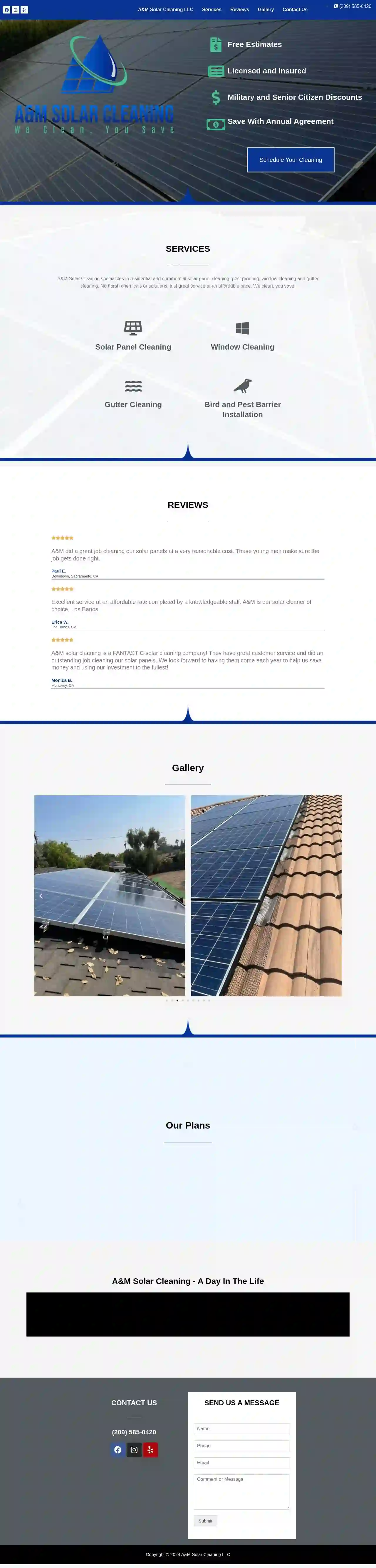 A&M Solar Cleaning