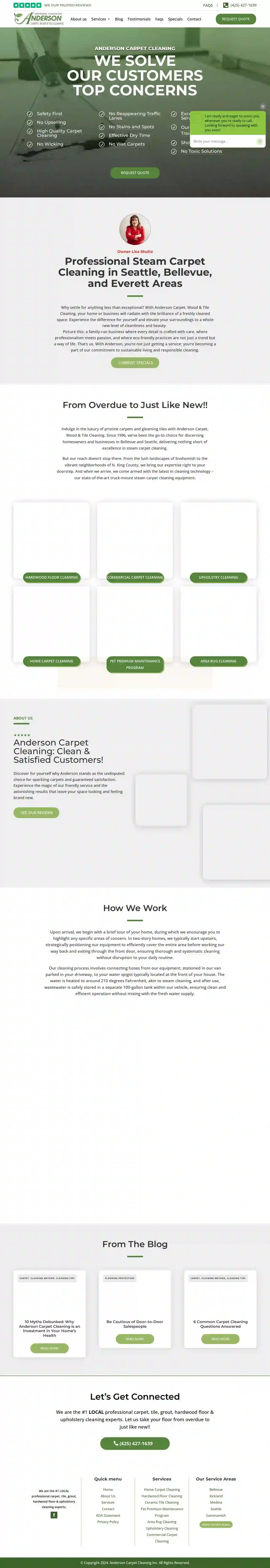 Anderson Carpet, Wood & Tile Cleaning