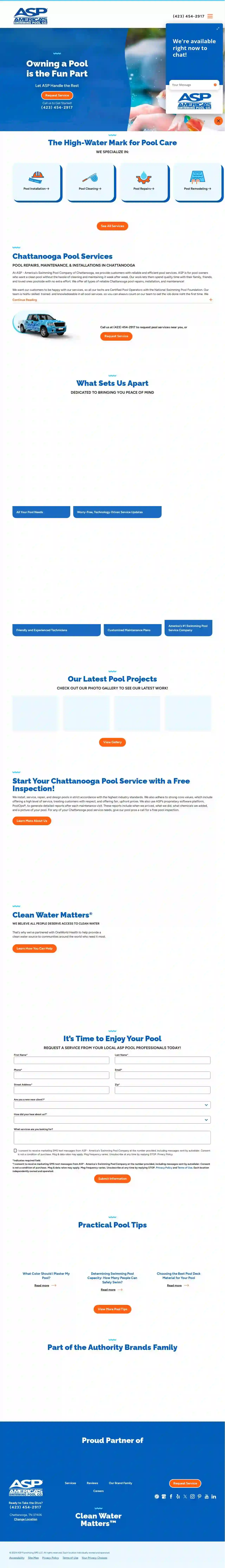 ASP - America's Swimming Pool Company of Chattanooga