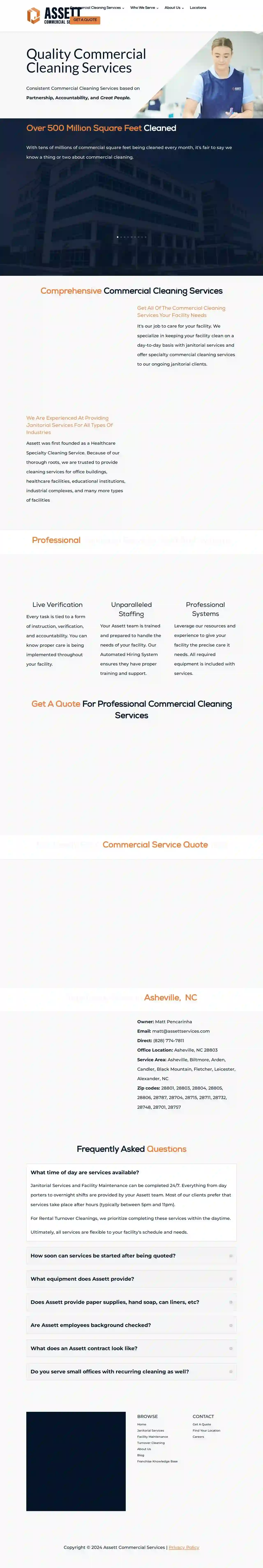 Assett Commercial Cleaning Services of Asheville