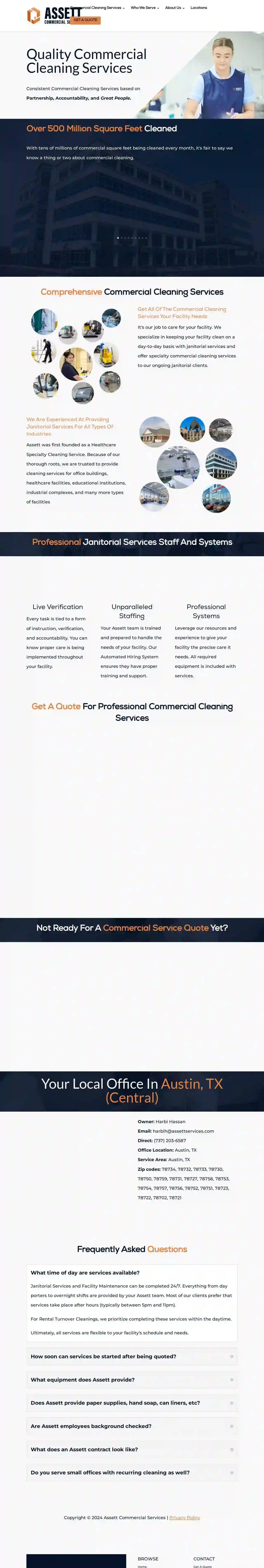 Assett Commercial Cleaning Services Austin