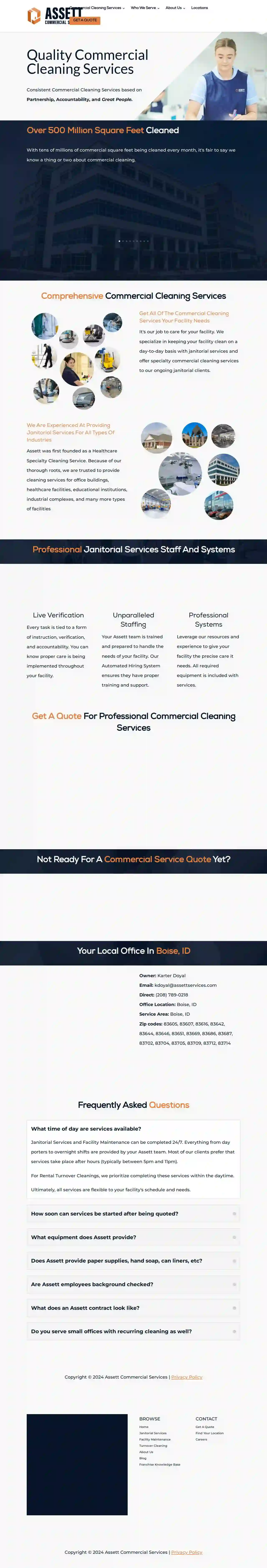 Assett Commercial Cleaning Services