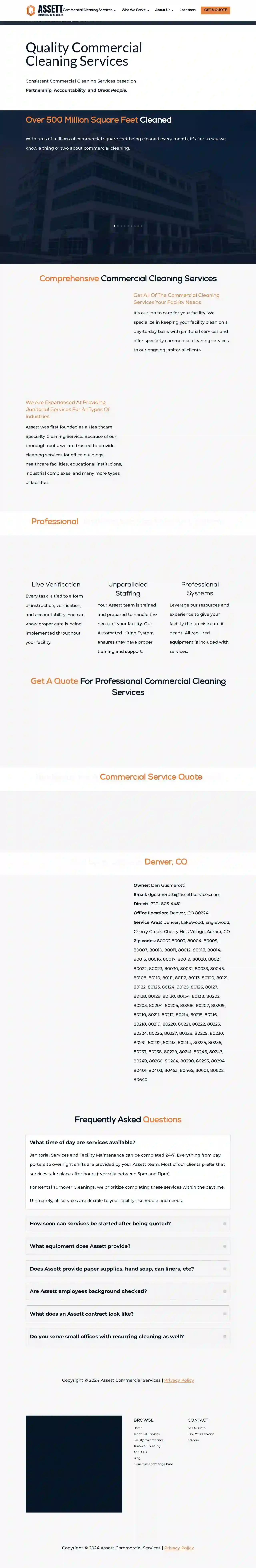 Assett Commercial Cleaning Services