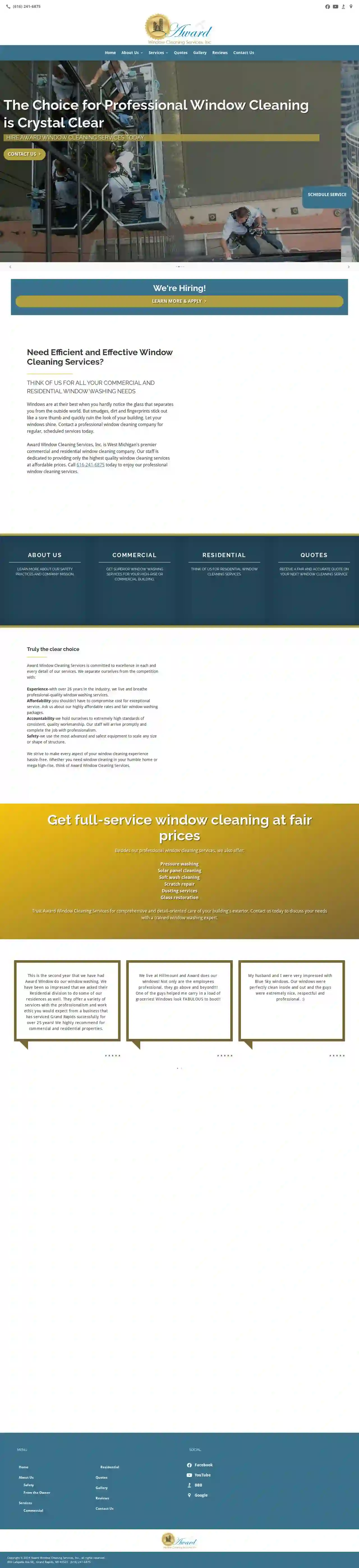 Award Window Cleaning Services, Inc.