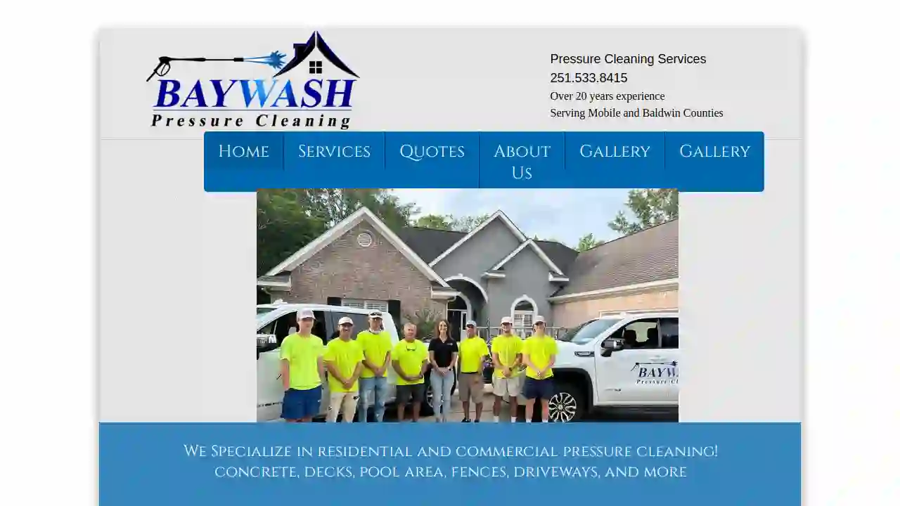 BAYWASH Pressure Cleaning