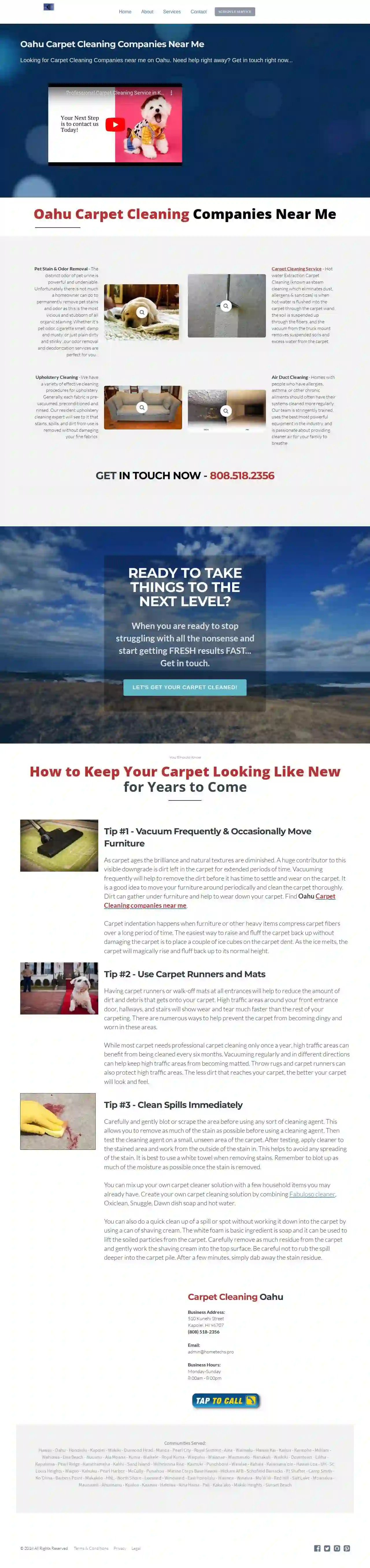 The Carpet Cleaning Company Kapolei