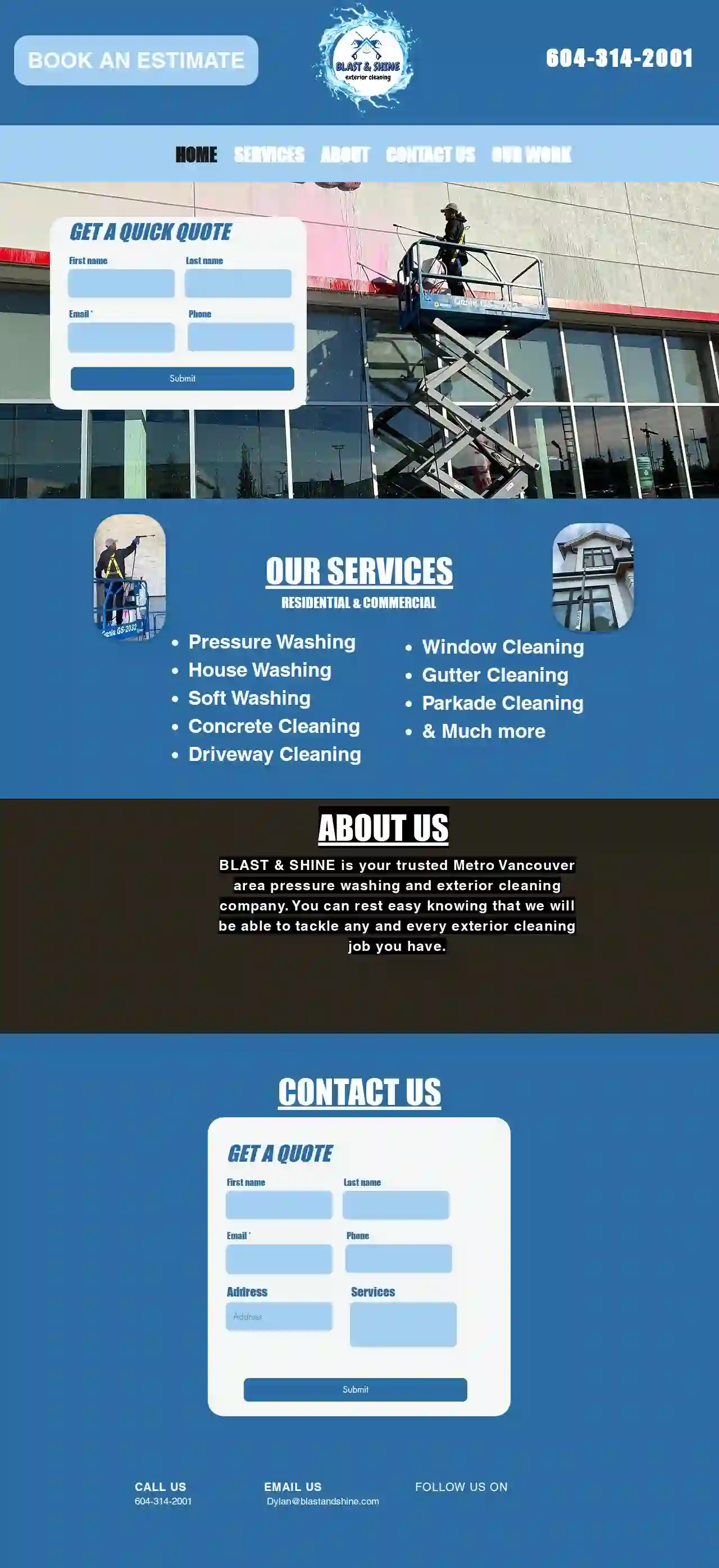 Blast and Shine exterior cleaning - Pressure washing in Vancouver