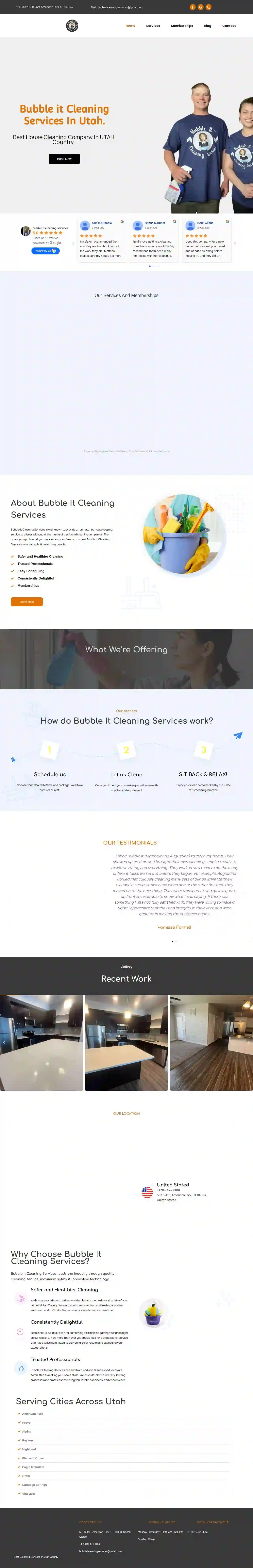 Bubble it cleaning services