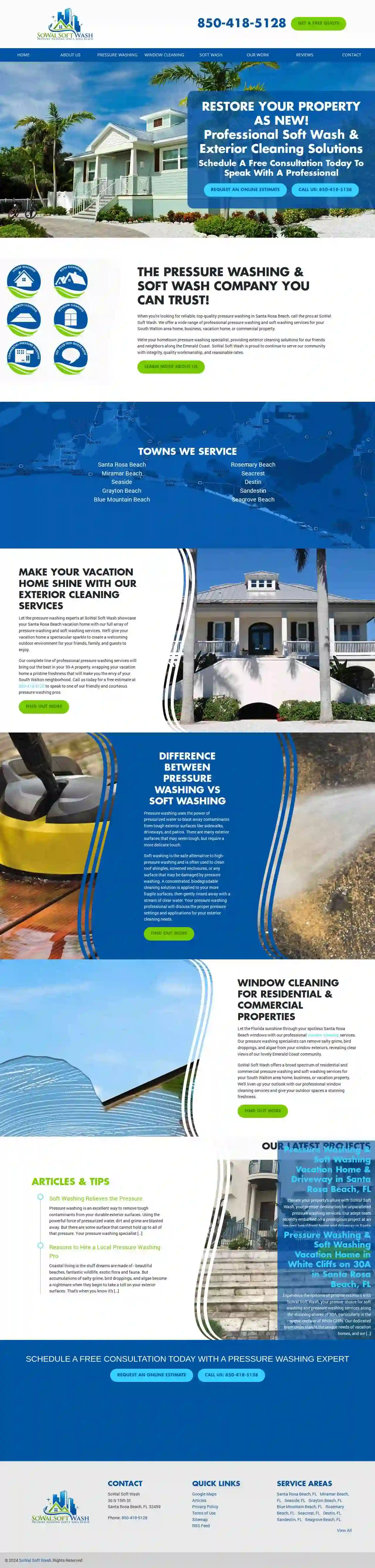 SoWal Soft Wash Pressure Washing Santa Rosa Beach