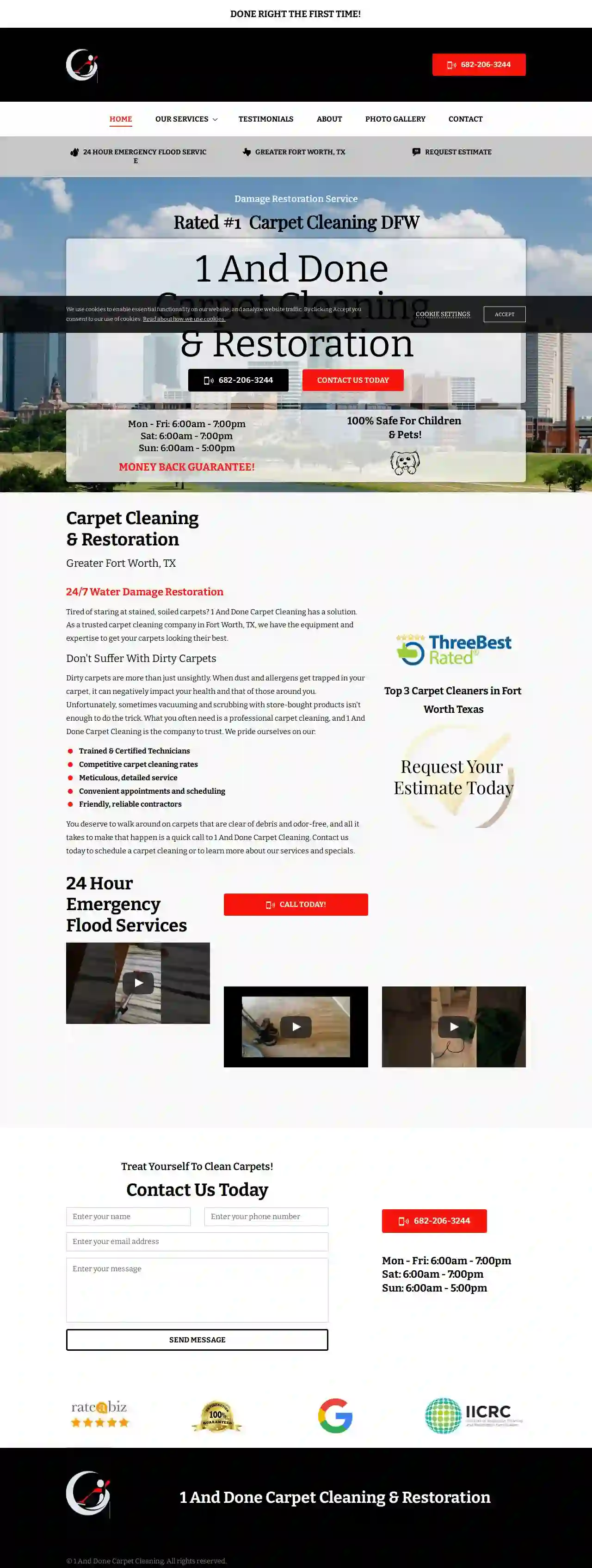 1 And Done Carpet Cleaning & Restoration