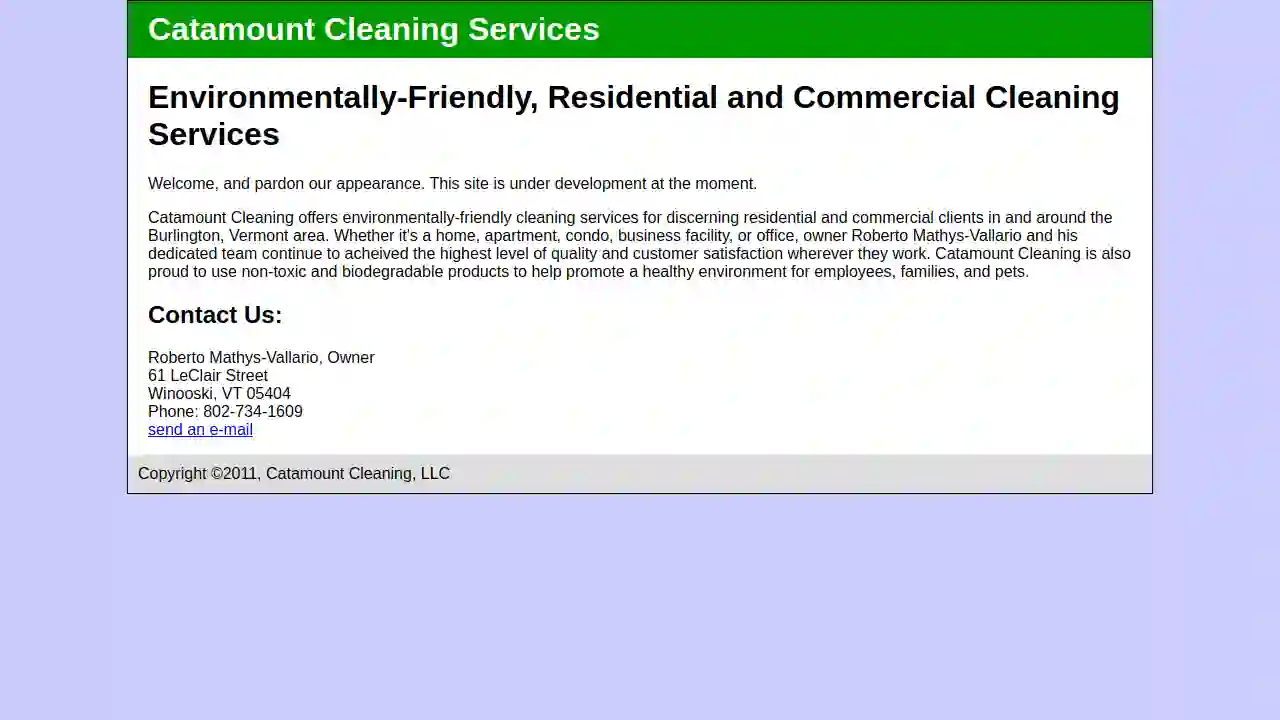 Catamount Cleaning Services