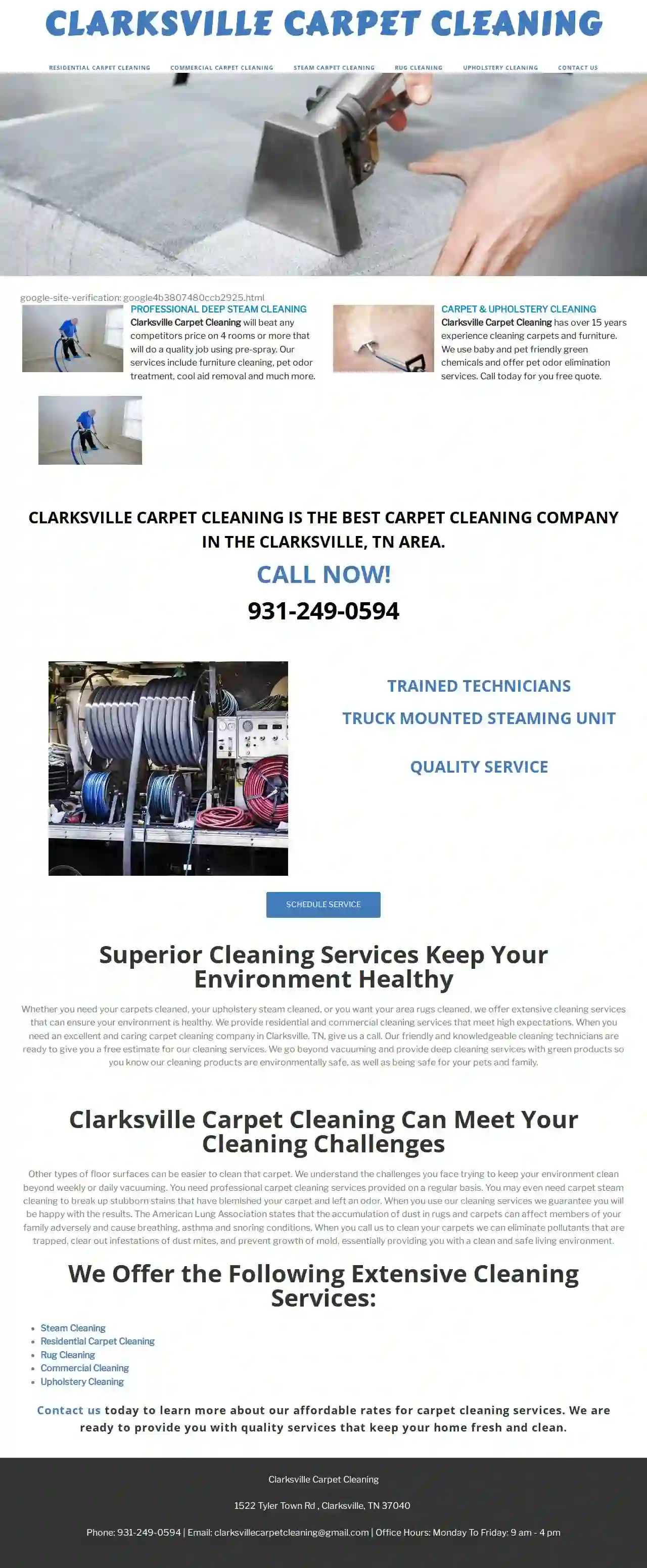 CLARKSVILLE CARPET CLEANING