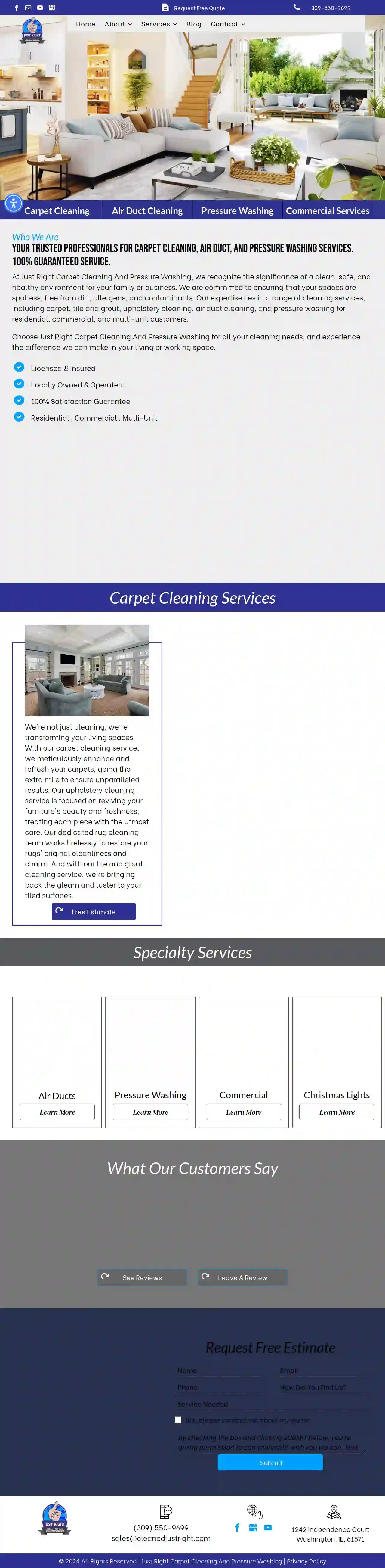 Just Right Carpet Cleaning & Pressure Washing