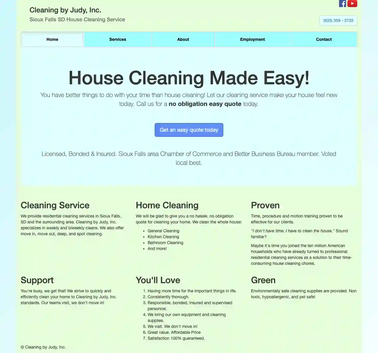 Cleaning By Judy, Inc.