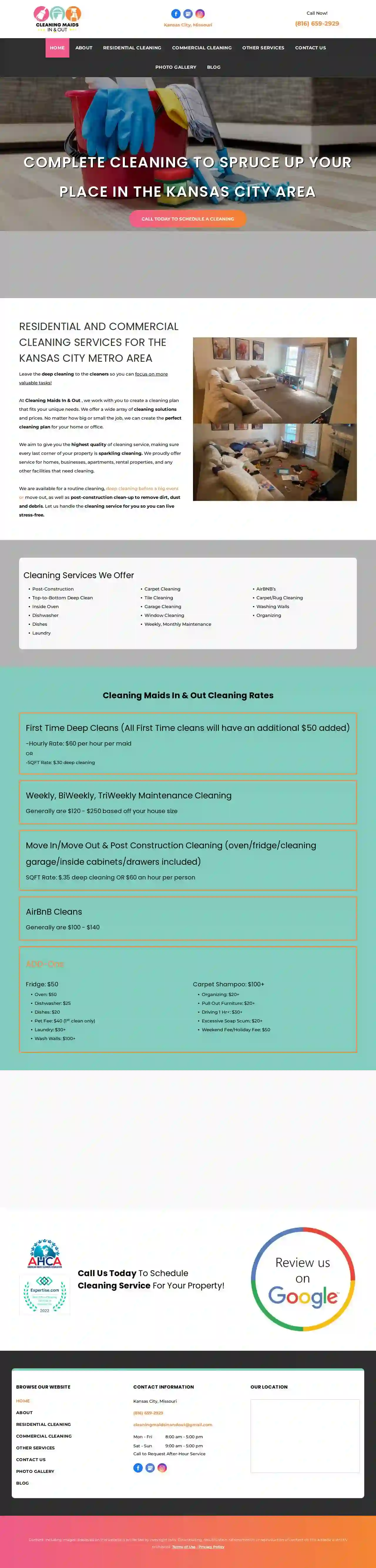 Cleaning Maids In & Out, LLC