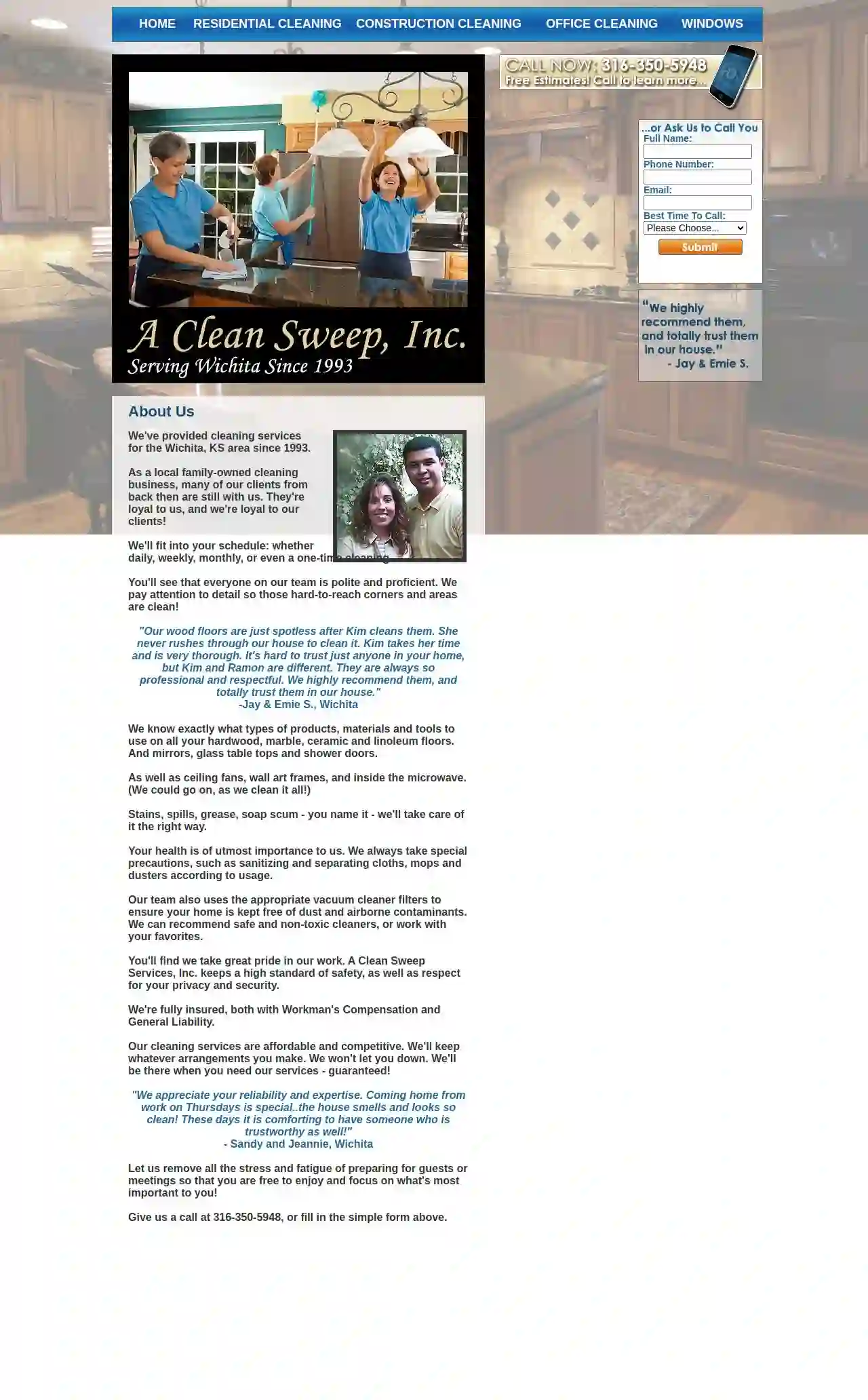 A Clean Sweep Services , Inc