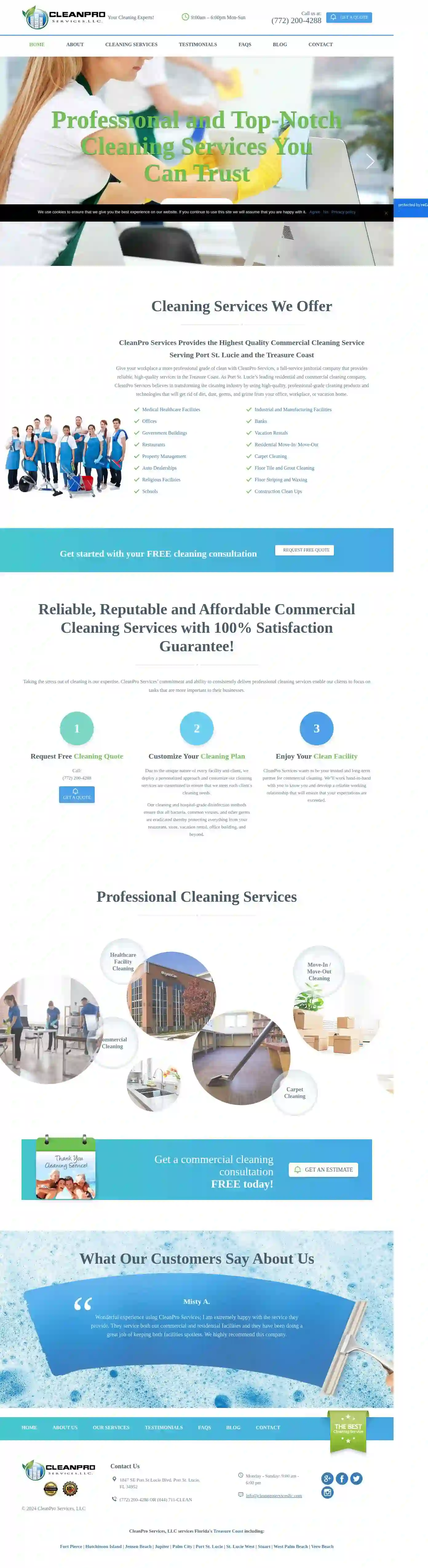 CleanPro Services, LLC. - Trusted Treasure Coast Commercial Cleaning Service