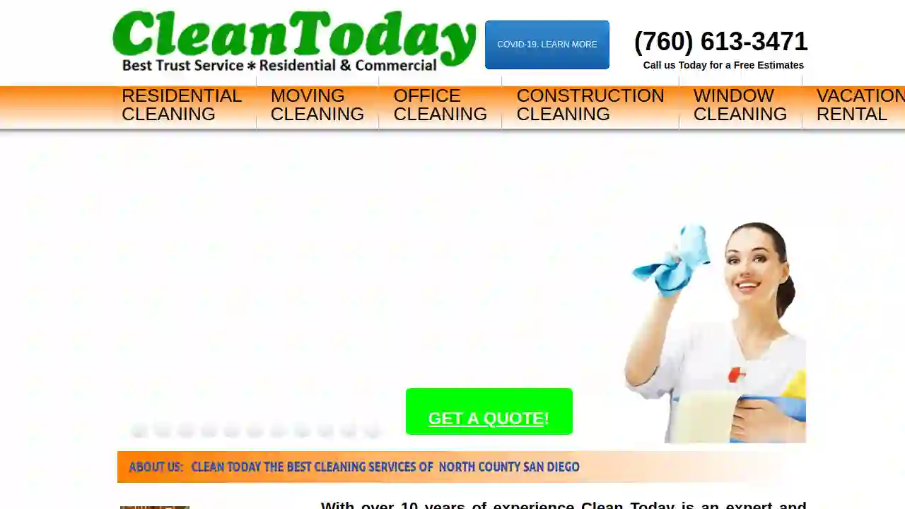 CLEAN TODAY THE BEST CLEANING SERVICES OF NORTH COUNTY SAN DIEGO