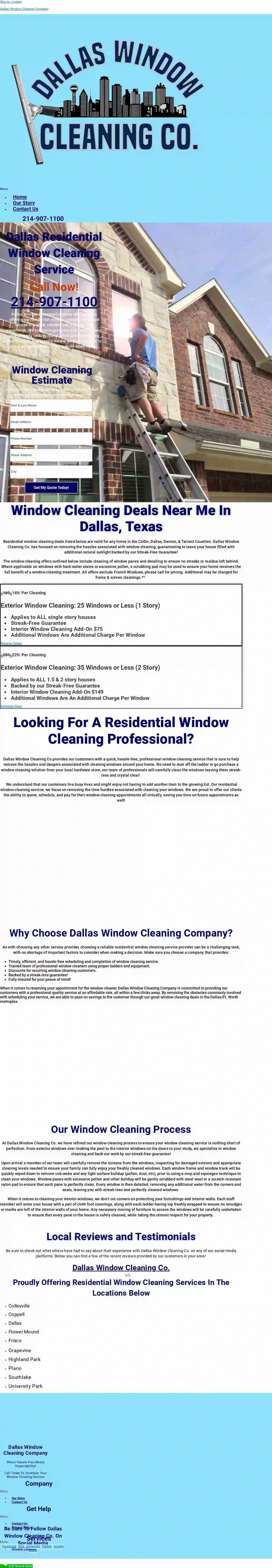 Dallas Window Cleaning Co.