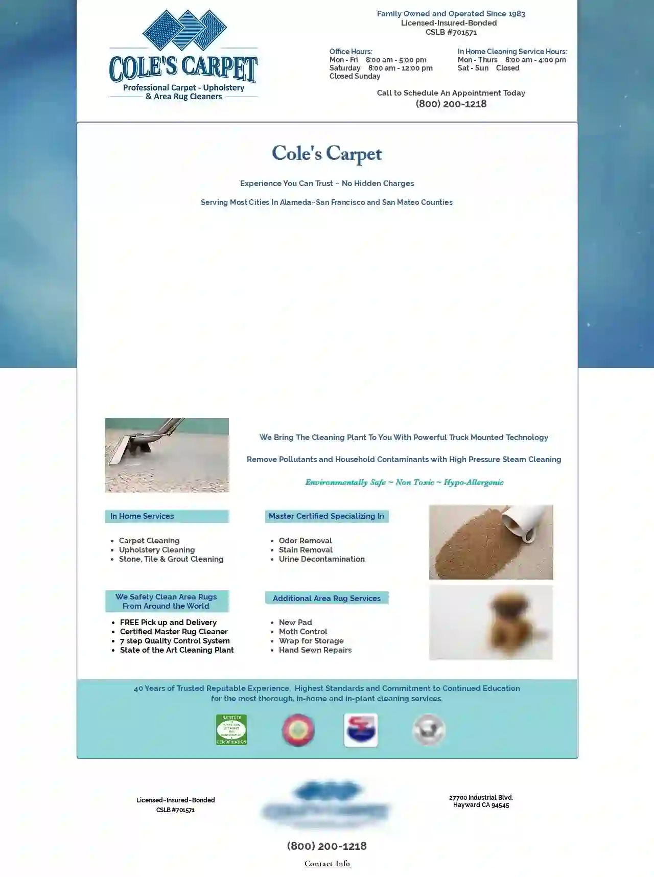 Cole's Carpet & Upholstery Co