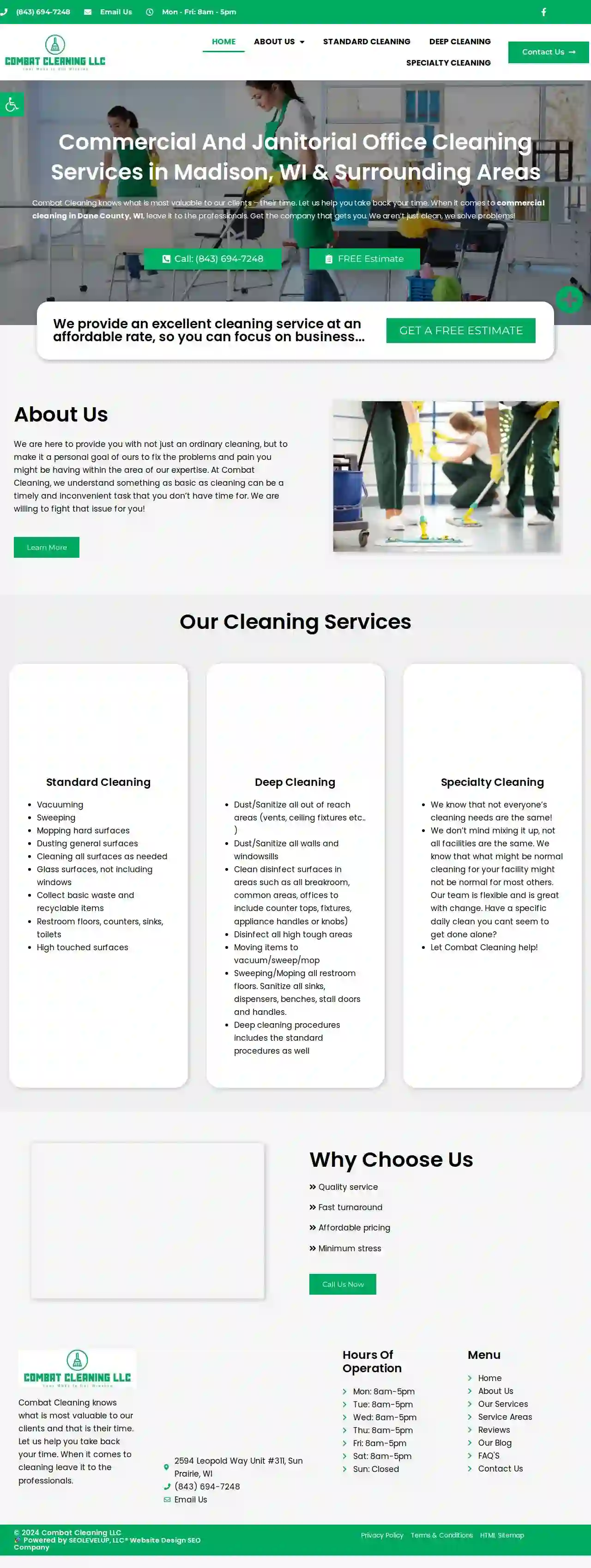 Combat Cleaning LLC (Janitorial Office Cleaning Services)